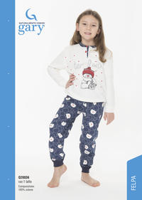 PIGIAMA BAMBINA M/L Q30036 Tellini S.r.l. Ingrosso Abbigliamento